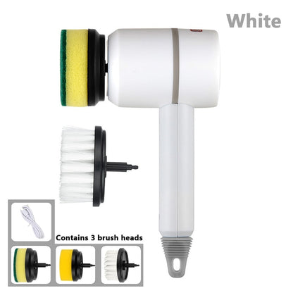 Electric Cleaning Brush 3 Brush Heads Cleaner Multifunctional - Lume Home